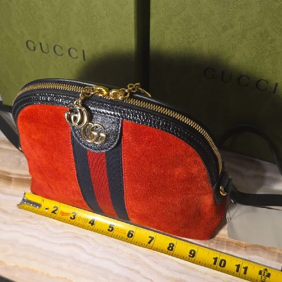Gucci Red and Black Crossbody Bag - Picture 12 of 14